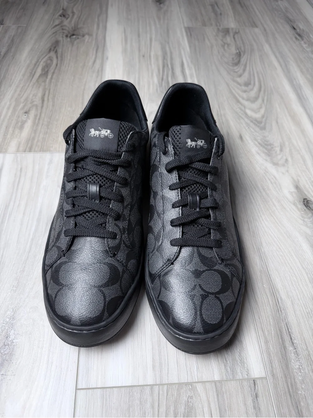 Coach G4949 Men’s 11.5 Black Signature C Low Top Sneakers